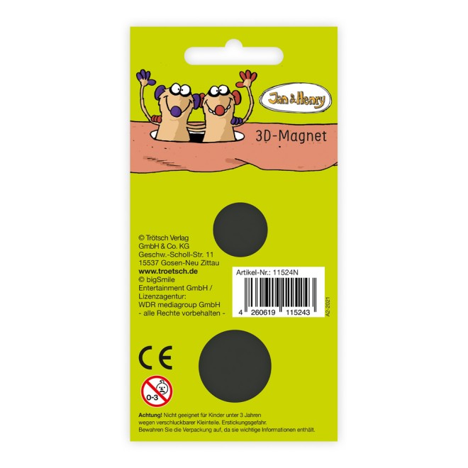 JAN & HENRY 3D Magnet "Jan"
