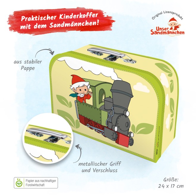 UNSER SANDMÄNNCHEN Kinderkoffer medium "Sandmann Lok"