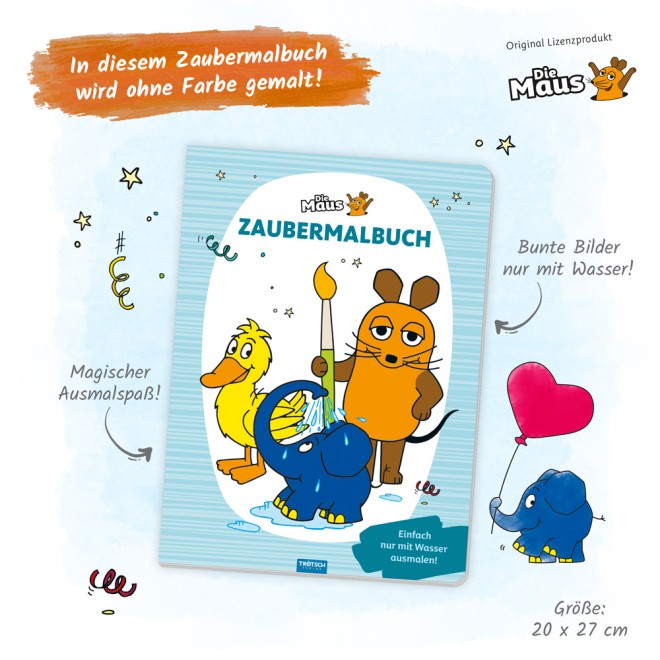 DIE MAUS Zaubermalbuch
