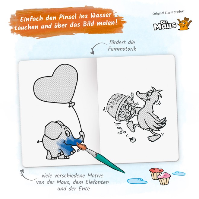 DIE MAUS Zaubermalbuch