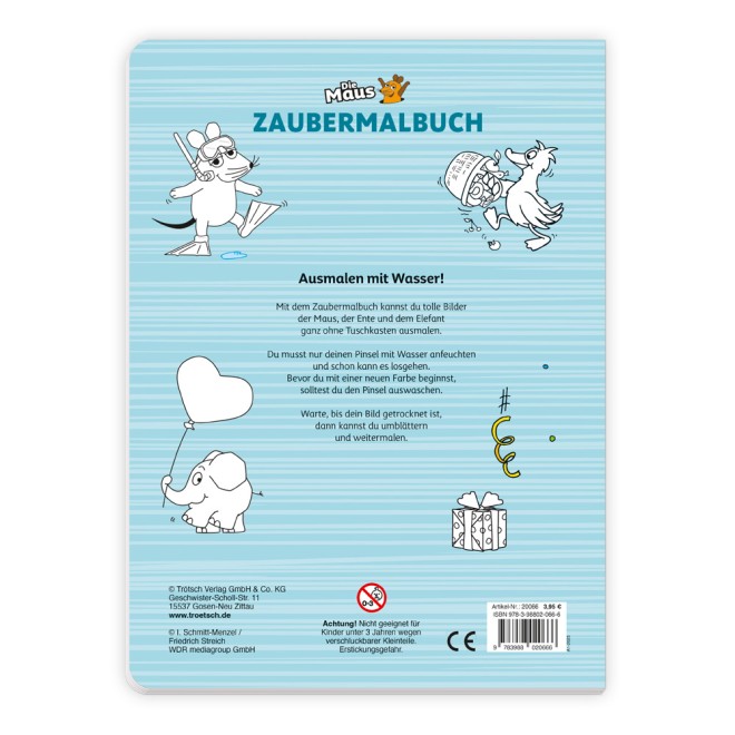 DIE MAUS Zaubermalbuch
