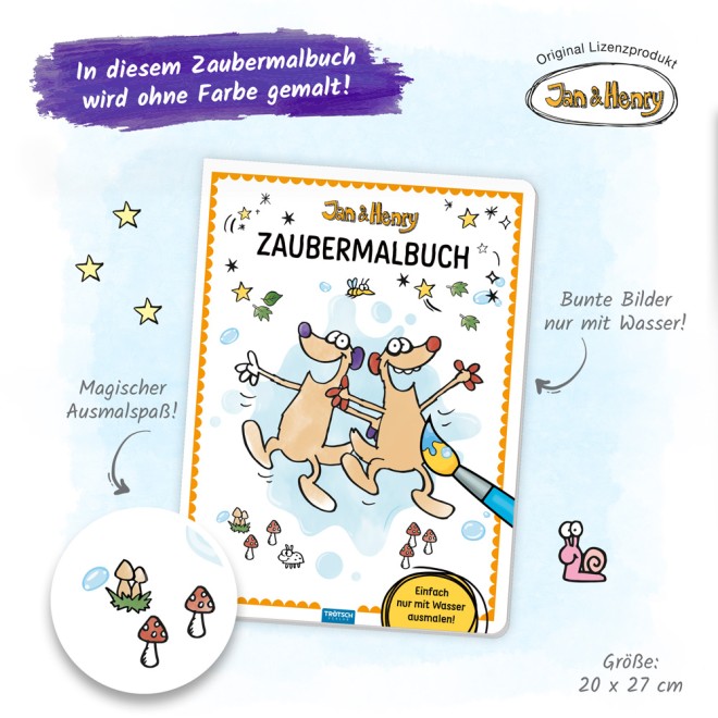 JAN & HENRY Zaubermalbuch