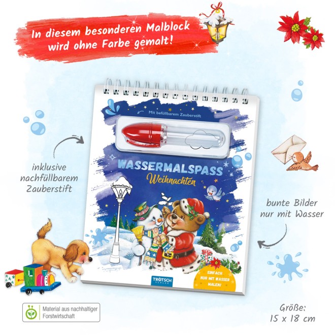 Wassermalspaß Weihnachten