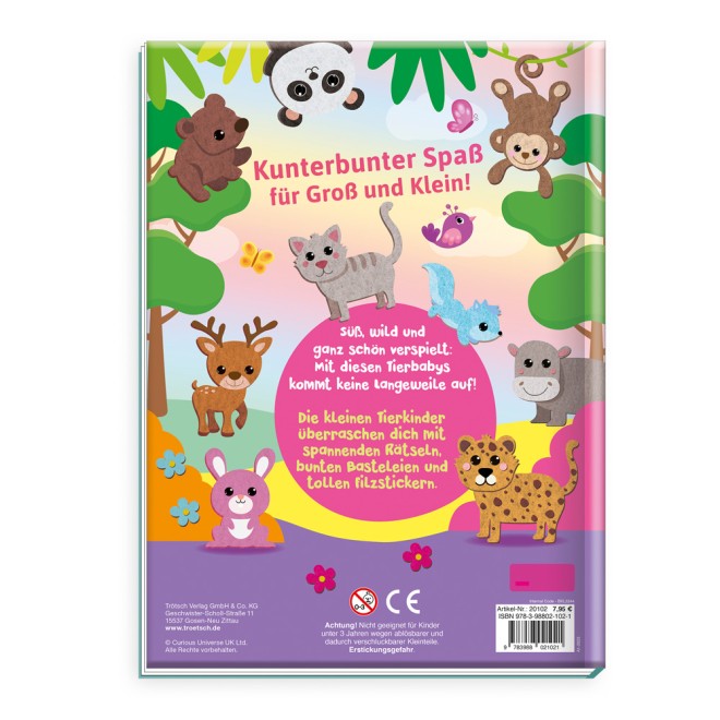 Mal- & Bastelbuch "Tierbabys - basteln, malen, rätseln"