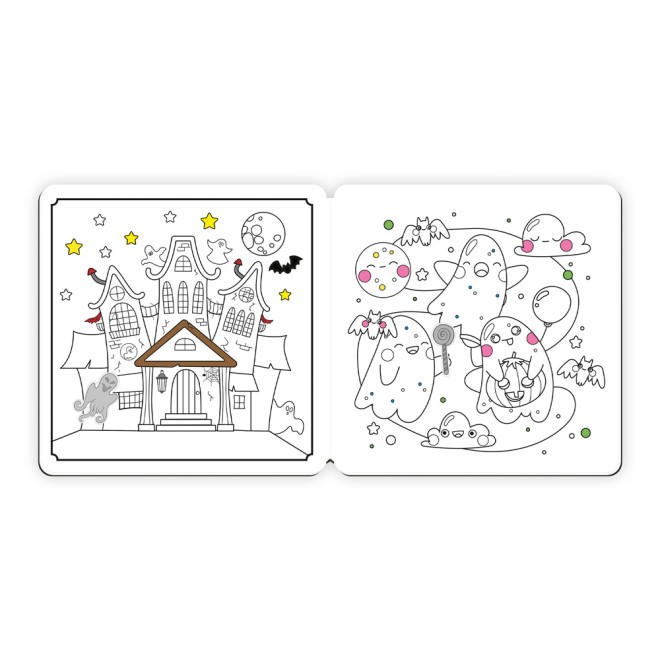 Gruselmalbuch mit Stickern