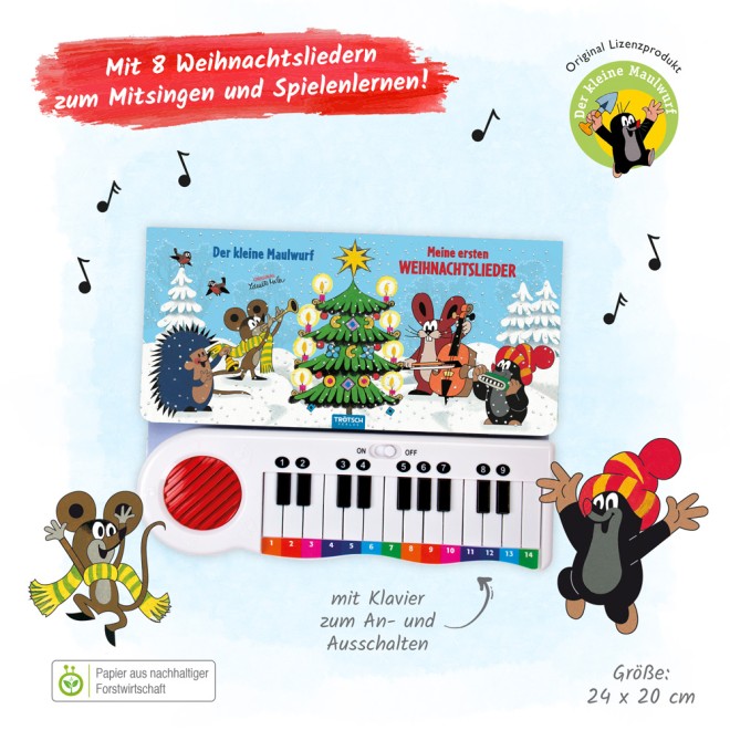 Meine 1. Lieder Maulwurf Winter Klavierbuch