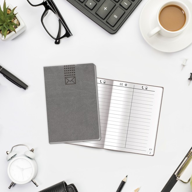 Adressbuch Soft anthrazit mini
