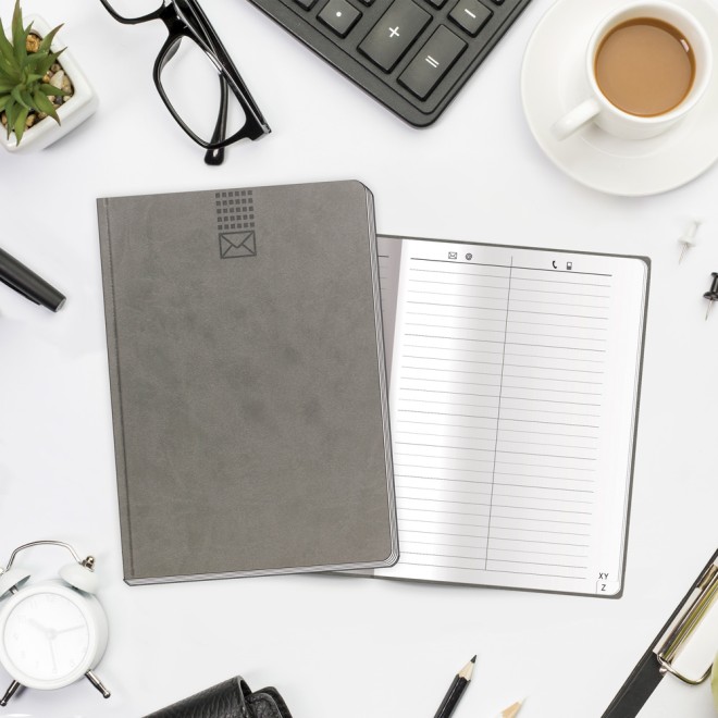 Adressbuch A 5 Soft anthrazit