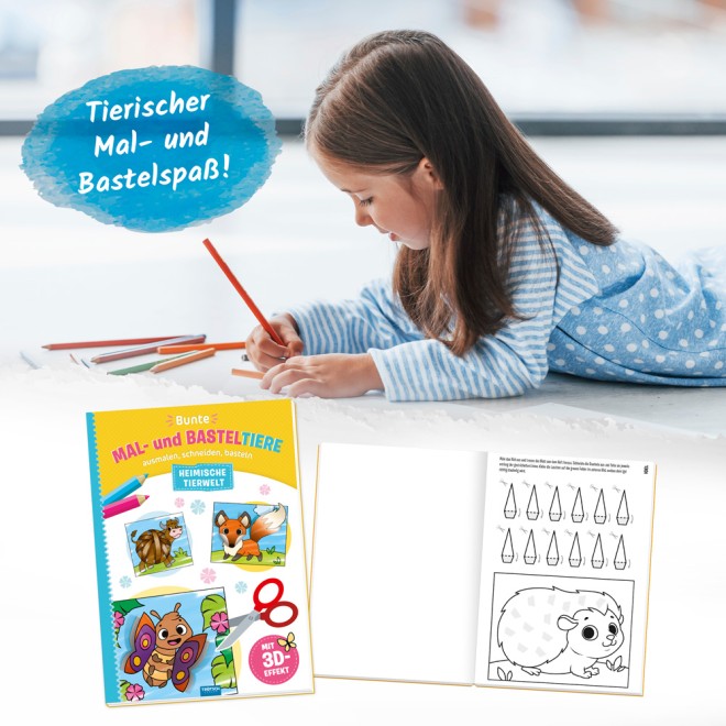 Bunte Mal- und Basteltiere "Heimische Tierwelt"