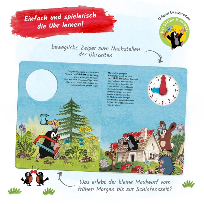 DER KLEINE MAULWURF Uhrenbuch