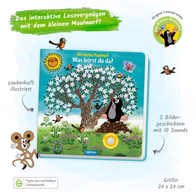 DER KLEINE MAULWURF Soundbuch "Was hörst du da?"