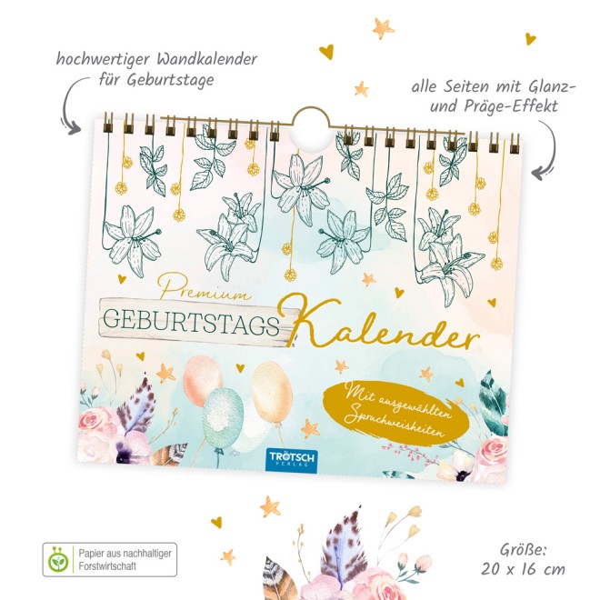 Premium Geburtstagskalender