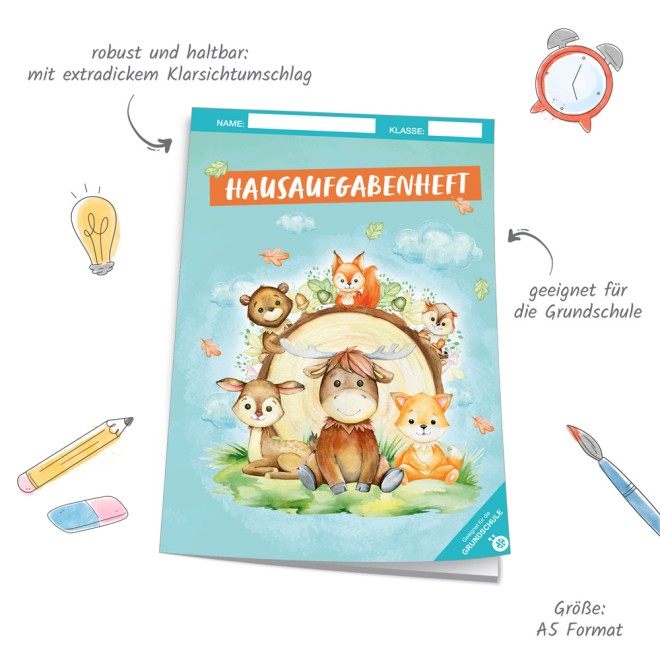 Hausaufgabenheft Grundschule Waldfreunde
