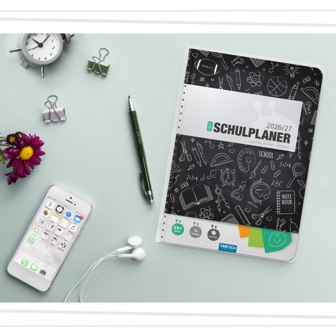 Schulplaner SCHWARZ 26/27