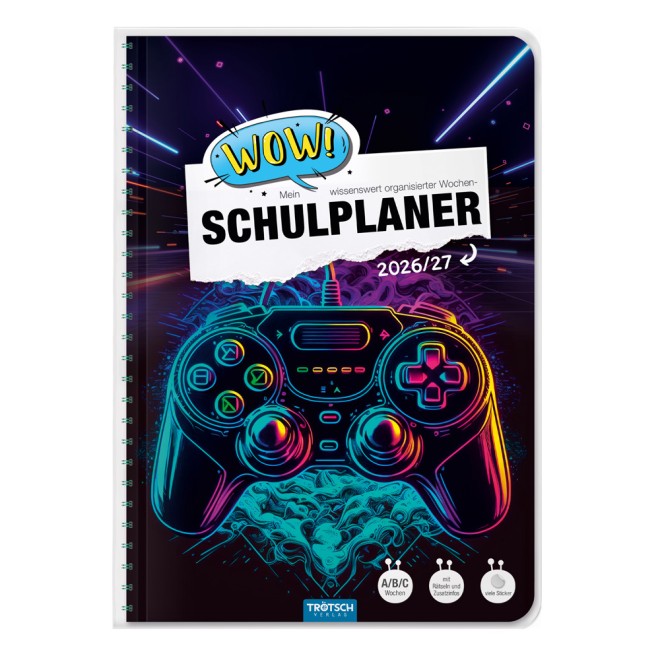 WOW-Schulplaner Gaming 26/27
