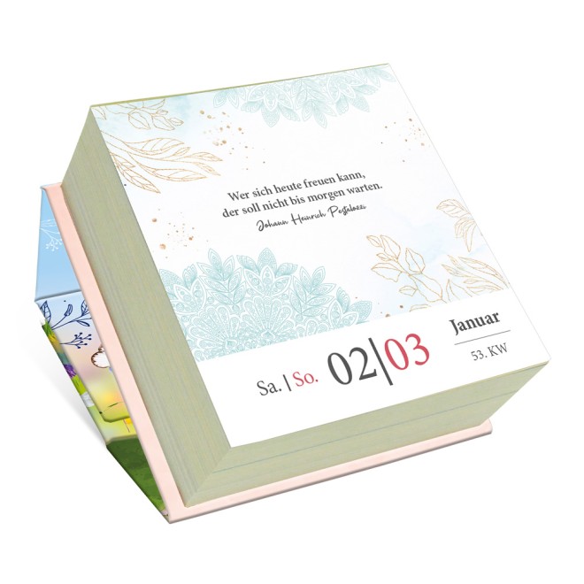 Geschenkkalender Abreißkalender Glückliche Tage 2027