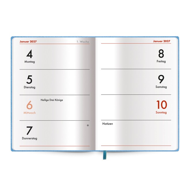 Taschenkalender A7 Soft Touch Punkte 2027