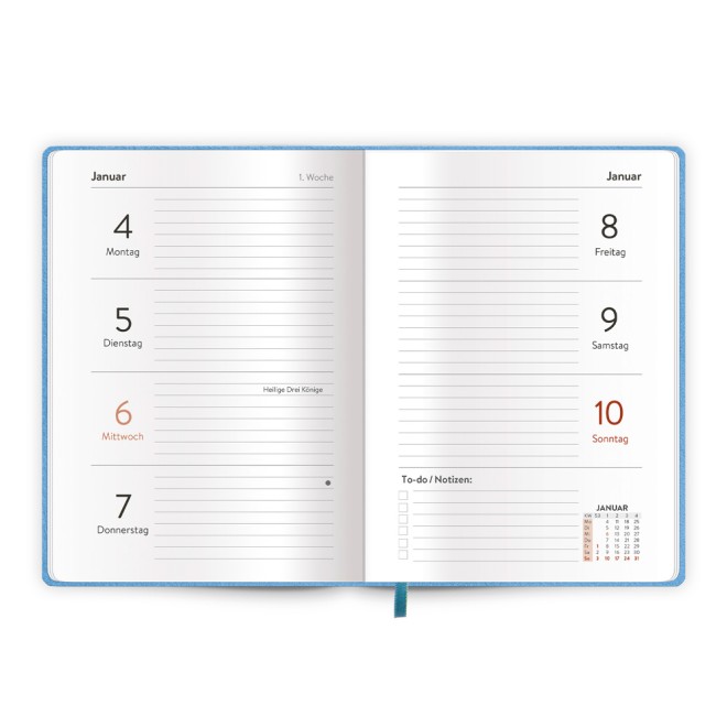 Taschenkalender A6 Soft Touch Punkte 2027