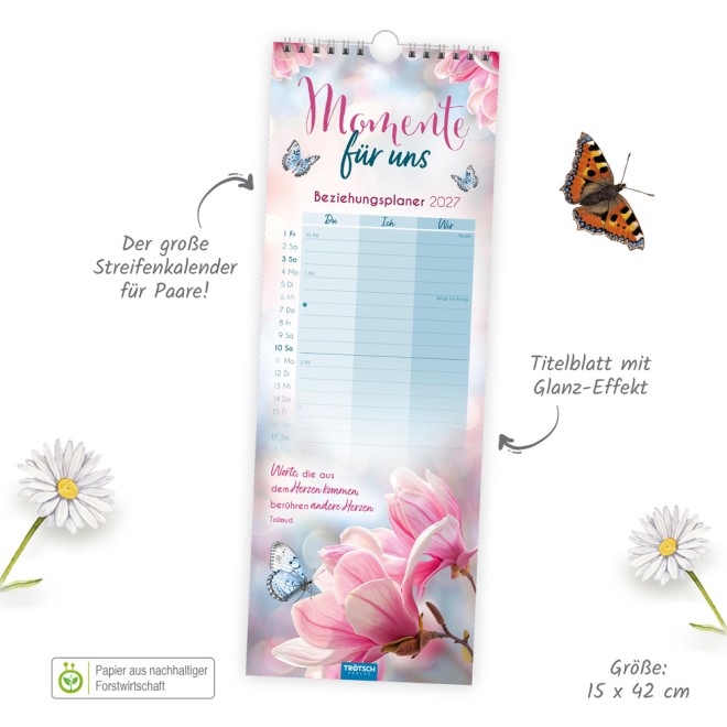 Maxi-Streifenkalender Momente für uns 2027