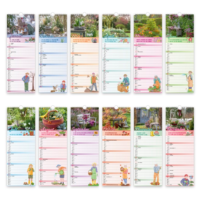 Maxi-Streifenkalender Großvaters Gartenplaner 2027