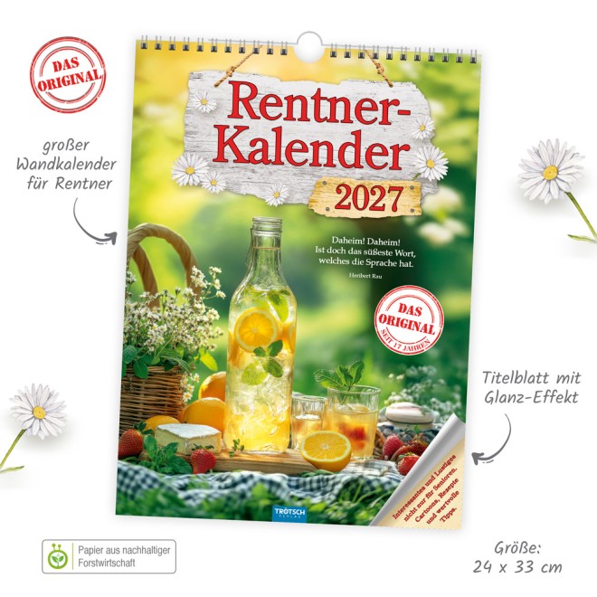 Classickalender Rentnerkalender 2027