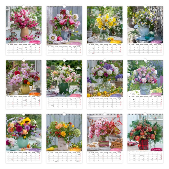 Classickalender Blumenkalender 2027