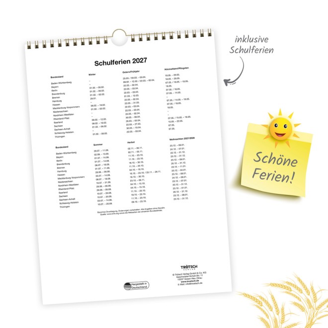 Classickalender Der 100-jährige Kalender 2027