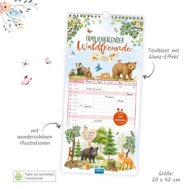 Familienkalender Waldfreunde 2027