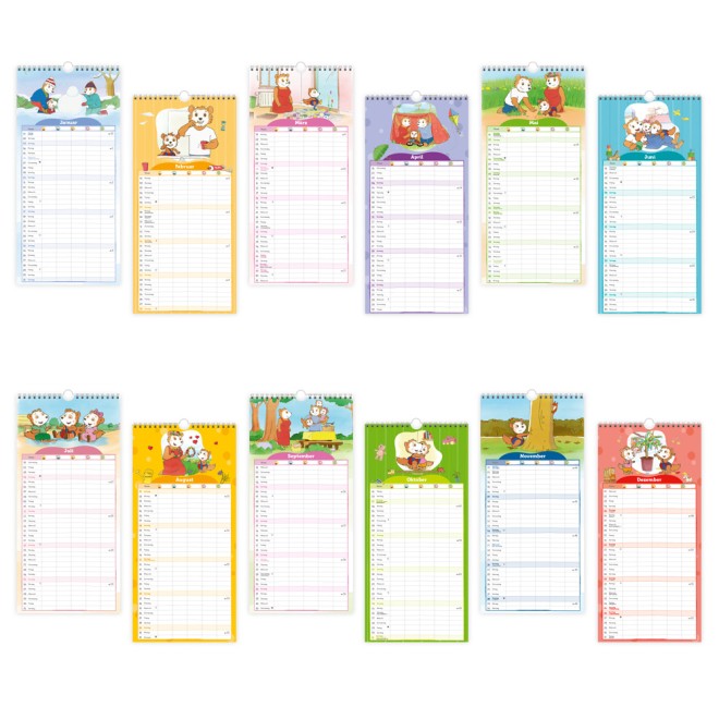 Familienkalender Bobo Siebenschläfer 2027