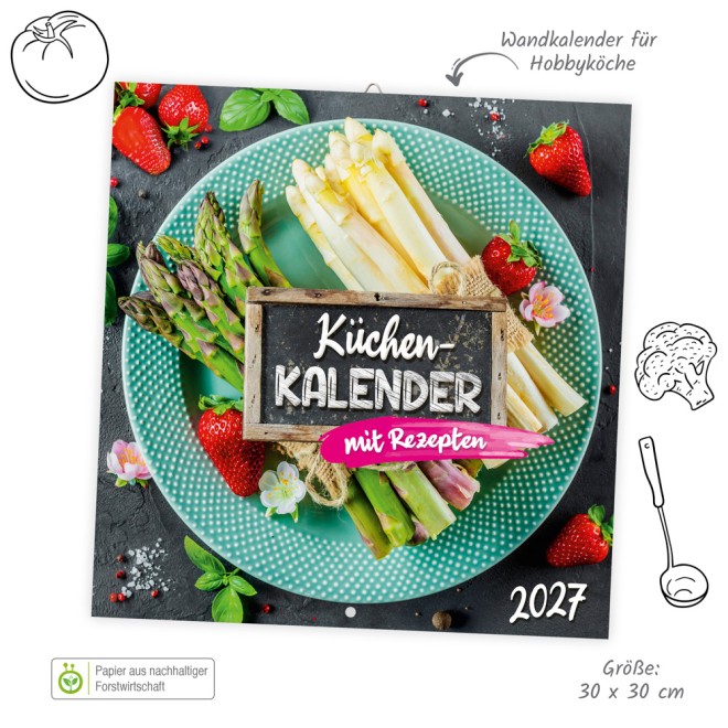 Broschürenkalender Küchenkalender 2027