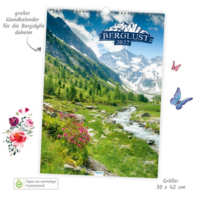 Großbildkalender Berglust 2027