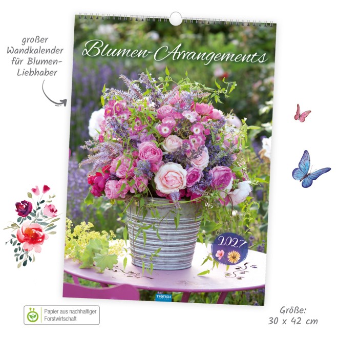 Großbildkalender Blumen-Arrangements 2027