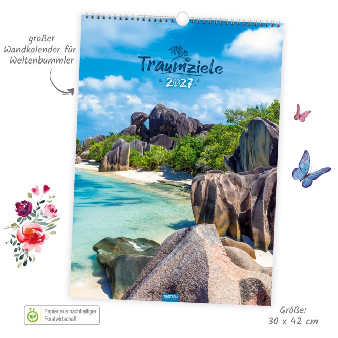 Großbildkalender Traumziele 2027