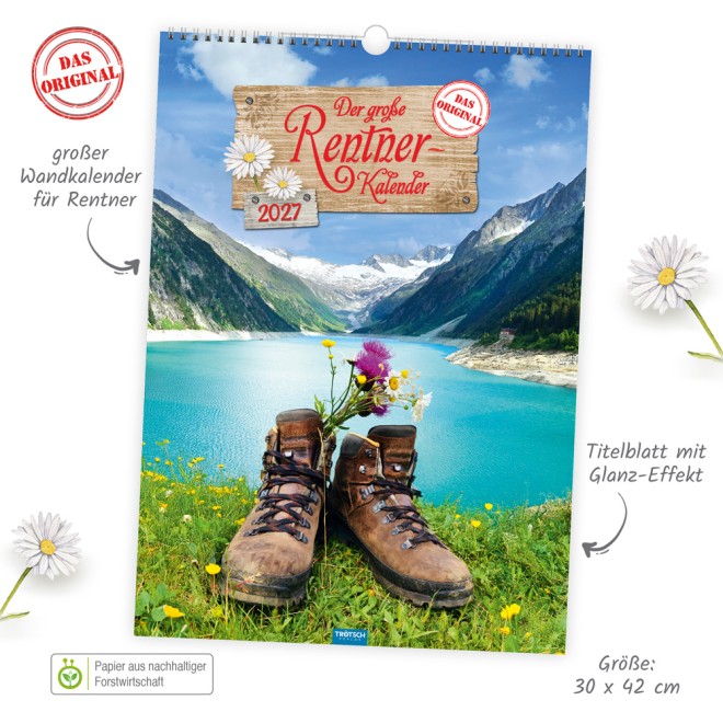 Großbildkalender Der große Rentnerkalender 2027