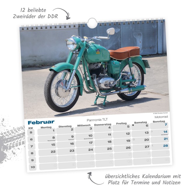 Technikkalender DDR-Zweiräder 2027