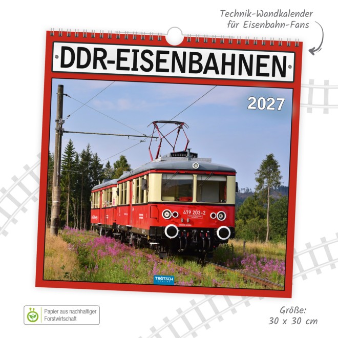 Technikkalender DDR-Eisenbahnen 2027