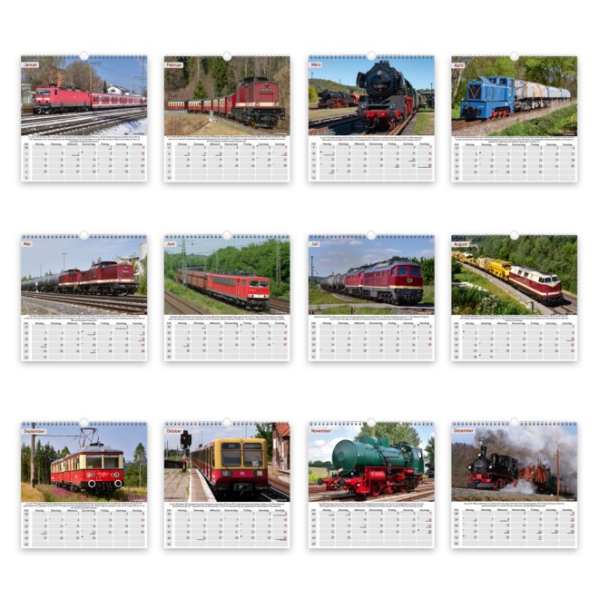 Technikkalender DDR-Eisenbahnen 2027