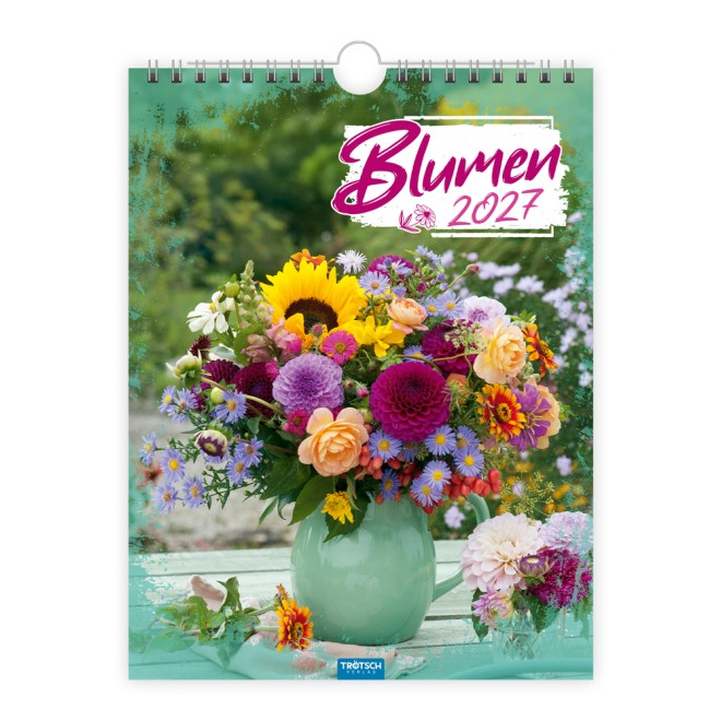 Notizkalender Blumen 2027