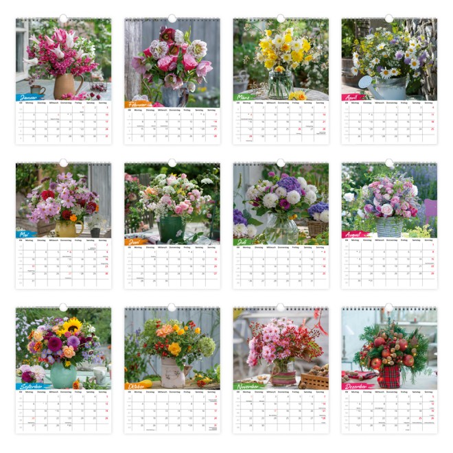 Notizkalender Blumen 2027