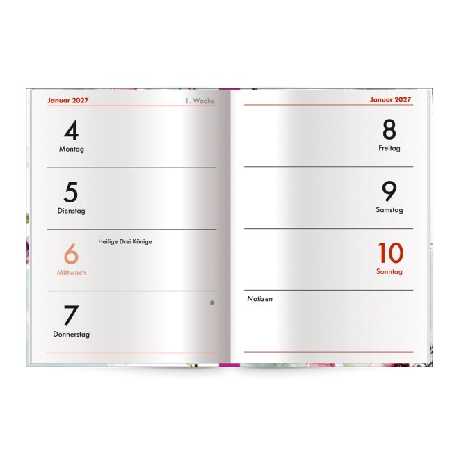 Taschenkalender A7 Nature 2027