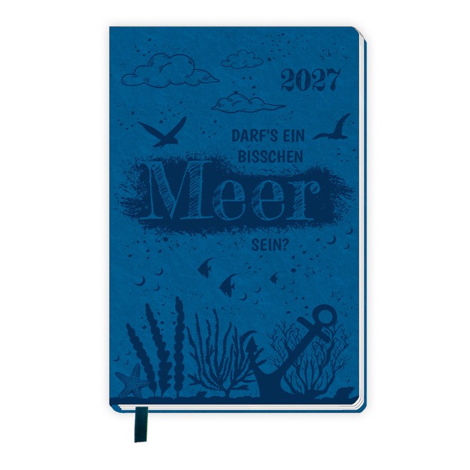 Taschenkalender A7 Soft Touch Maritim 2027