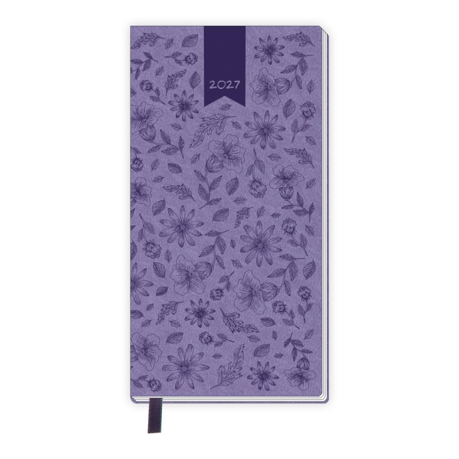 Taschenterminer Soft Touch Blumen 2027