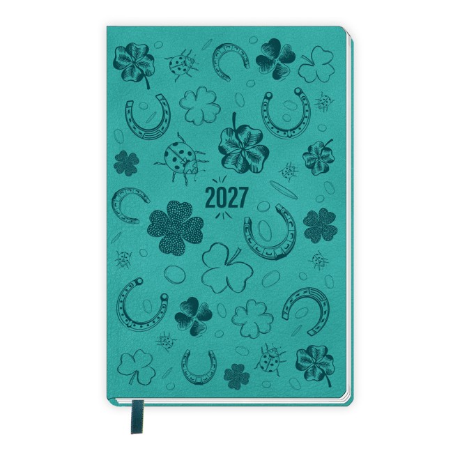 Taschenkalender A6 Soft Touch Glück 2027