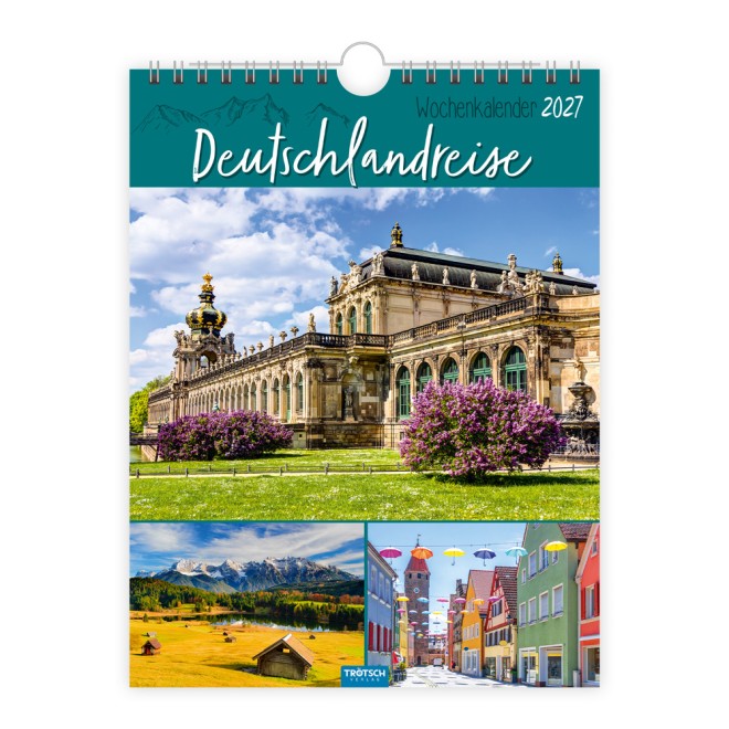 Wochenkalender zum Hängen Deutschlandreise 2027