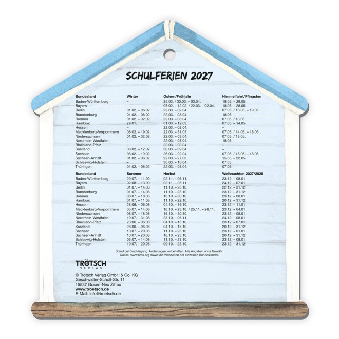 Abreißkalender Zauber der Heimat 2027