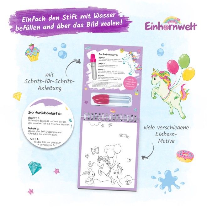 Wassermalspaß "Einhornwelt"