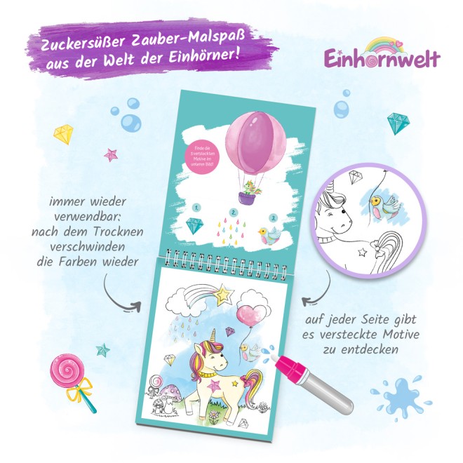 Wassermalspaß "Einhornwelt"