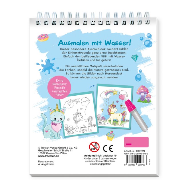 Wassermalspaß "Einhornwelt"