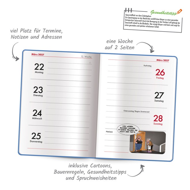 Buchkalender Rentnerplaner 2027