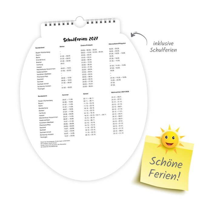 Klokalender 2027